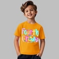 thumbnail image 5 of EnJoCho 4th Girls Back-to-School Shirts Preschool Kindergarten First Day of School T-Shirts Kids Short Sleeve Tees Tops Summer First Day Graphic T-Shirt Toddler, 5 of 5