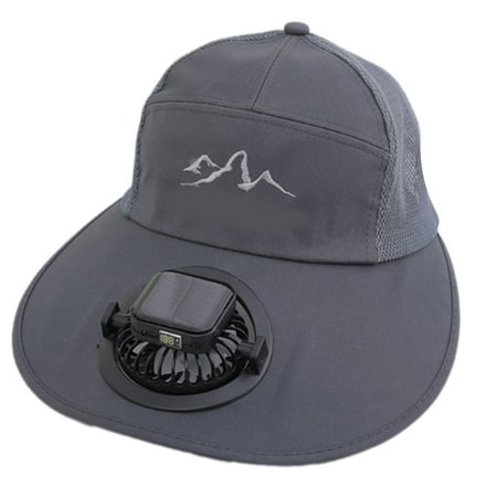 Breathable Solar Fan Hat with Adjustable Winds Speed for Women Men Fishing Hiking Gardening Use Sunproof Headpiece
