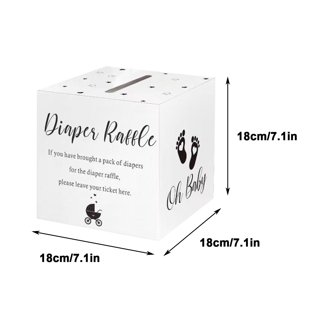 Garden Theme Baby Shower Diaper Raffle Game Set - Includes 1 Sign & 50 Tickets For Party Prizes & Decor