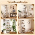 thumbnail image 5 of Giantex 5-Tier Ladder Bookshelf, Floor Standing Bookcase for Living Room, Narrow Display Rack, White, 5 of 7
