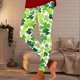 thumbnail image 3 of MKLEKYY Leggings de compresión para mujer, leggings de San Patricio a la moda para mujer, pantalones largos elásticos ajustados con estampado informal, 3 of 4