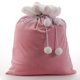 thumbnail image 1 of Bolsos de lujo personalizados de la Navidad del saco de Santa de la sublimación del cordón de Minky del caramelo para el regalo, 1 of 4