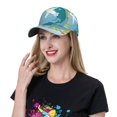 thumbnail image 6 of Kdxio Unisex Dreaming Travel Pattern Baseball Cap Unisex Washed Classic Adjustable Hat, 6 of 7