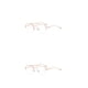 thumbnail image 4 of Minnieouse Gafas de lectura de medio marco para hombre, lentes lisos, a la moda, de doble viga, para miopía, para interiores Oro rosa 2piezas, 4 of 6