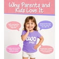 thumbnail image 2 of Lalo & Luna Two Cute Second Birthday Girls Short Sleeve Shirt, Toddler Tee, Purple Heather, 2 of 6