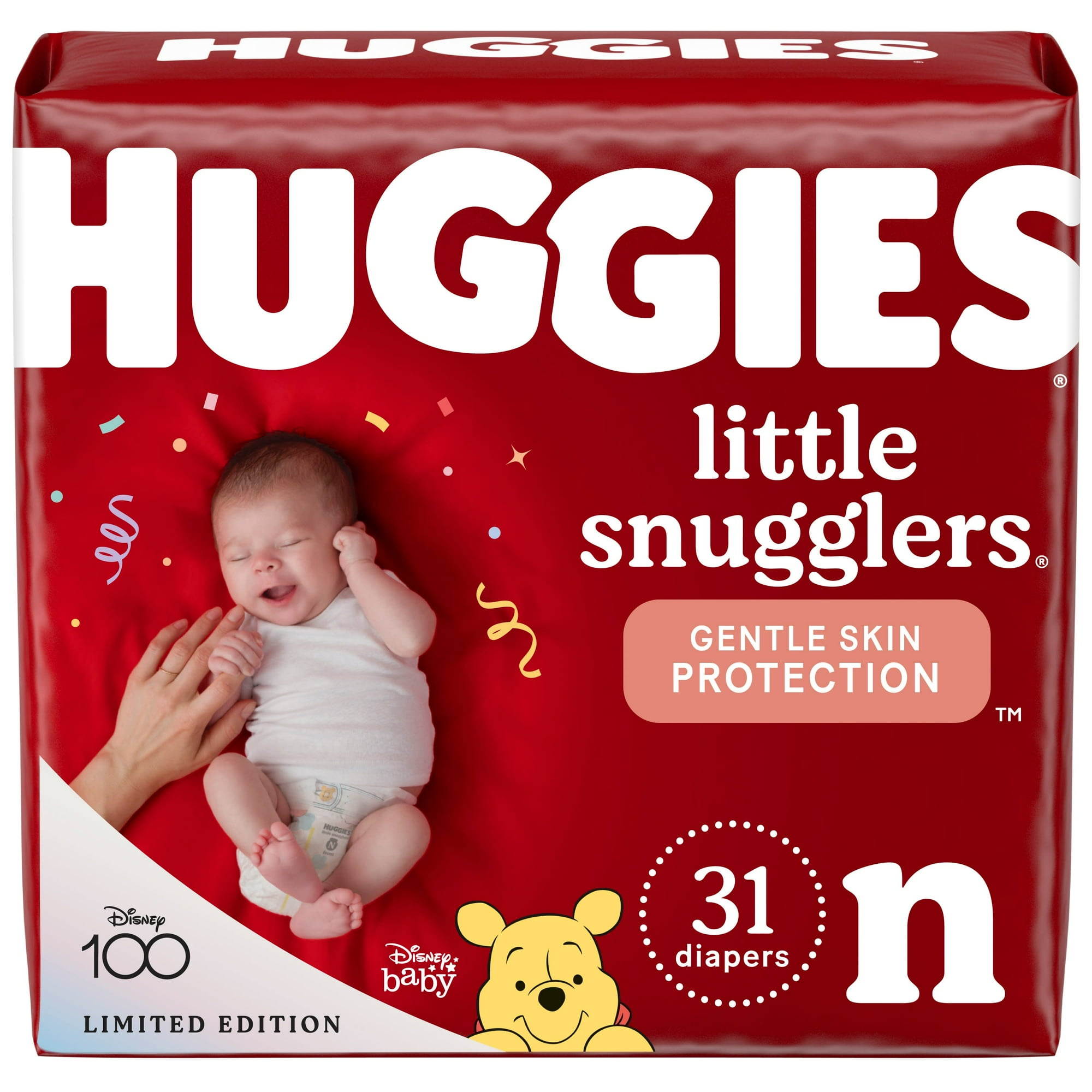 Huggies Little Snugglers Baby Diapers, Size Newborn, 31 Ct (Select for More Options)