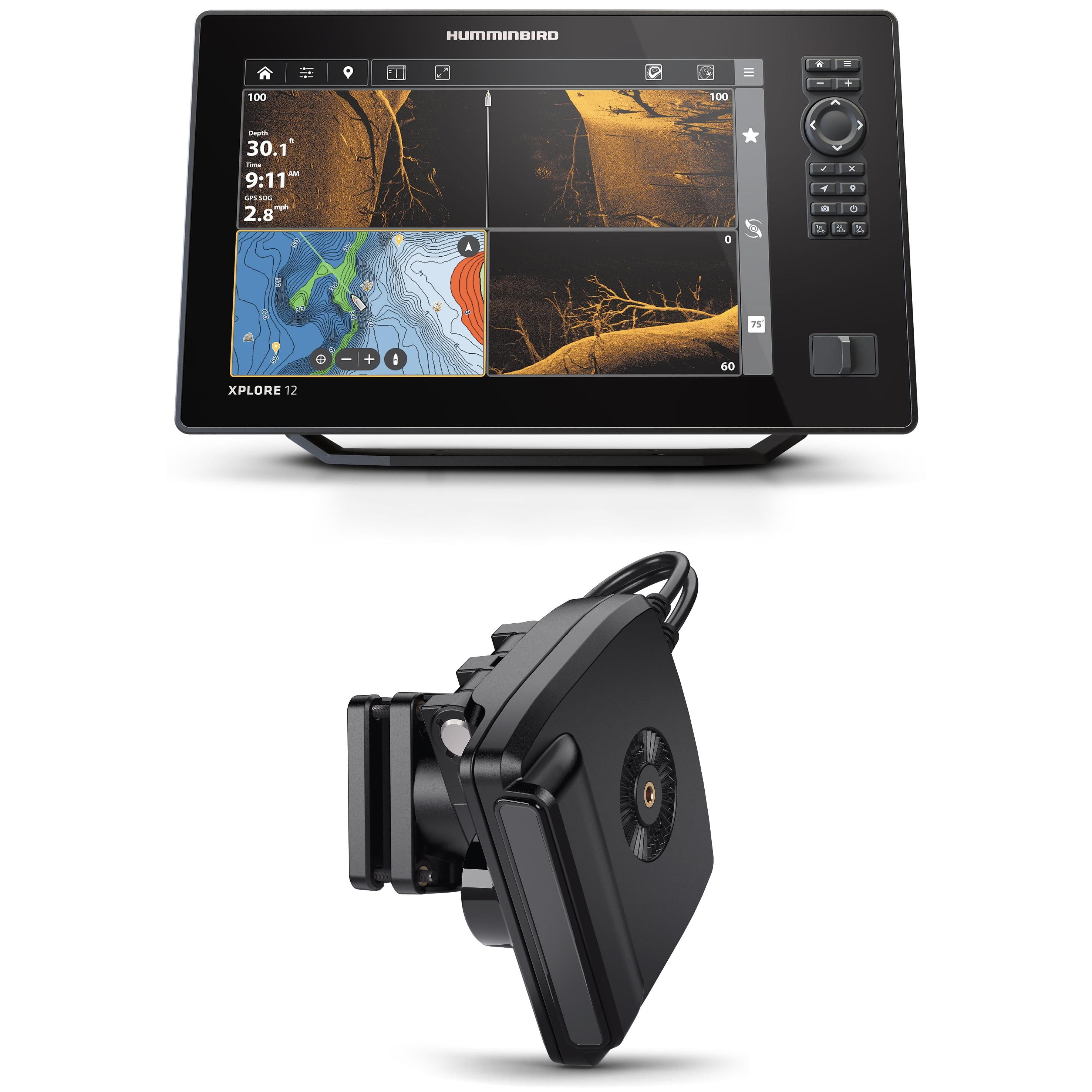 Humminbird Fishfinder HELIX 12 CHIRP MEGA SI+ GPS G4N CHO