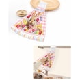 thumbnail image 6 of Easter Bunny Eggs Radish Hand Towel Household Bathroom Microfiber Absorbent Towel Kitchen Hanging Cleaning Cloth, 6 of 6