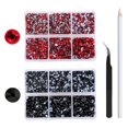 thumbnail image 2 of 1728-4320 Nail Flat Back Rhinestone Black  As described, 2 of 4