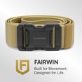 thumbnail image 2 of FAIRWIN Men's Belt, Elastic Stretch Nylon Work Belt for Men, 2 of 9