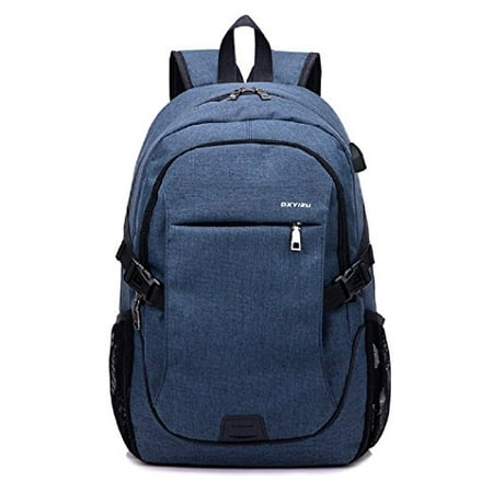 Master Coded Notebook Lock - Laptop Backpack, Business Lightweight Nylon Water Resistant Multipurpose Shoulder Notebook Backpack with USB Charging Port and Lock Fits Under 17