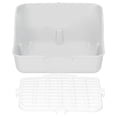 thumbnail image 4 of Pet Toilet, Compact Easy To Install Pet Litter Box Toilet High Hardness Plastic  for Small Animas Pets Blue,Yellow,Pink,White, 4 of 7
