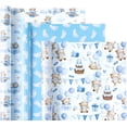 thumbnail image 2 of WRAPAHOLIC Birthday Wrapping Paper Roll - Mini Roll - 3 Rolls - 17 inch x 120 inch Per roll - Colorful Foil Birthday Design for Party, Holiday, Baby Shower, 2 of 10