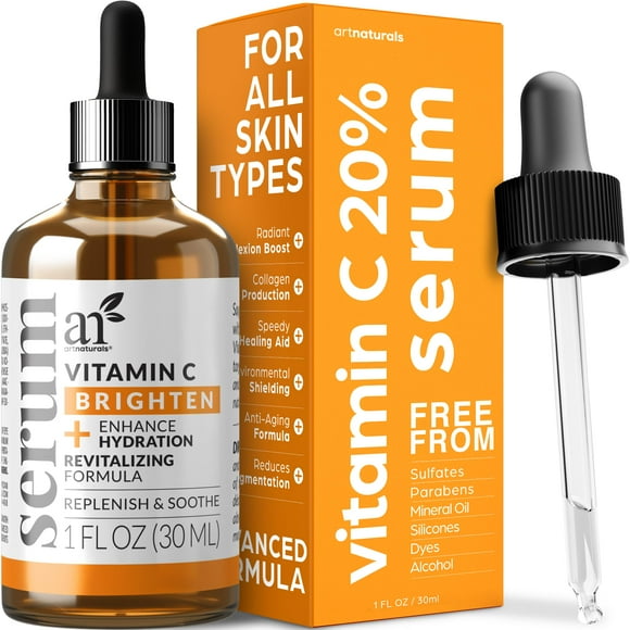 Serum artnaturals antienvejecimiento con vitamina C 30 ml con ácido hialurónico