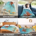 thumbnail image 7 of 60x80 inch Crystal Fleece & Arctic Fleece Blanket Soft Bed Throws for Home or Camping Beach View, 7 of 7
