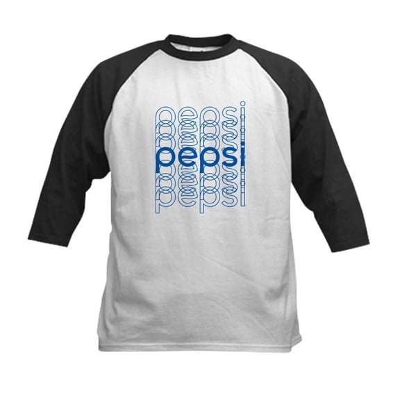 CafePress - Pepsi Phased Kids Baseball T Shirt - Kids Cotton Baseball Jersey, 3/4 Sleeve Shirt