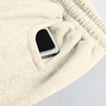 thumbnail image 6 of QQAMB Women's Wide Leg Sweatpants Solid Color Barrel Drawstring Elastic Waisted Casual Trousers with Pockets Khaki 2XL, 6 of 8