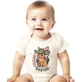 thumbnail image 2 of Howdy Easter Bodysuit for Baby Girls Spring Holiday Western Rabbit One-Piece Natural Bodysuit 12 Months, 2 of 4