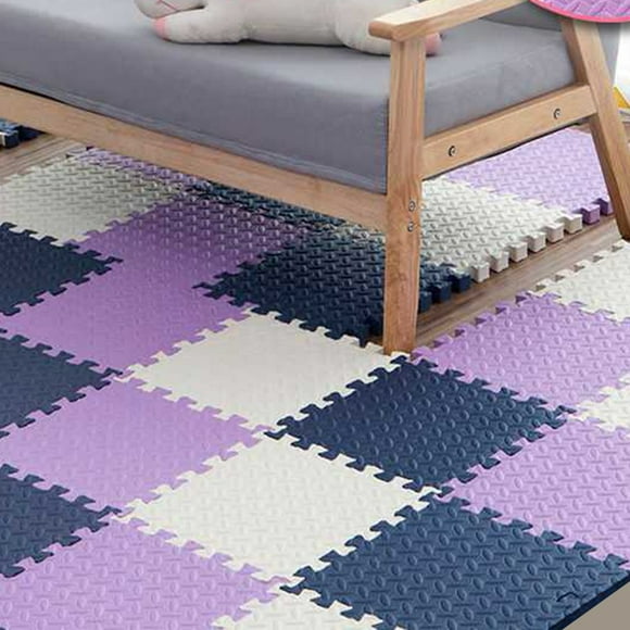 AAOMASSR 16Pcs Play Mat Anti-slip Interlock Square Exercise Tiles Floor Carpet for Children Room