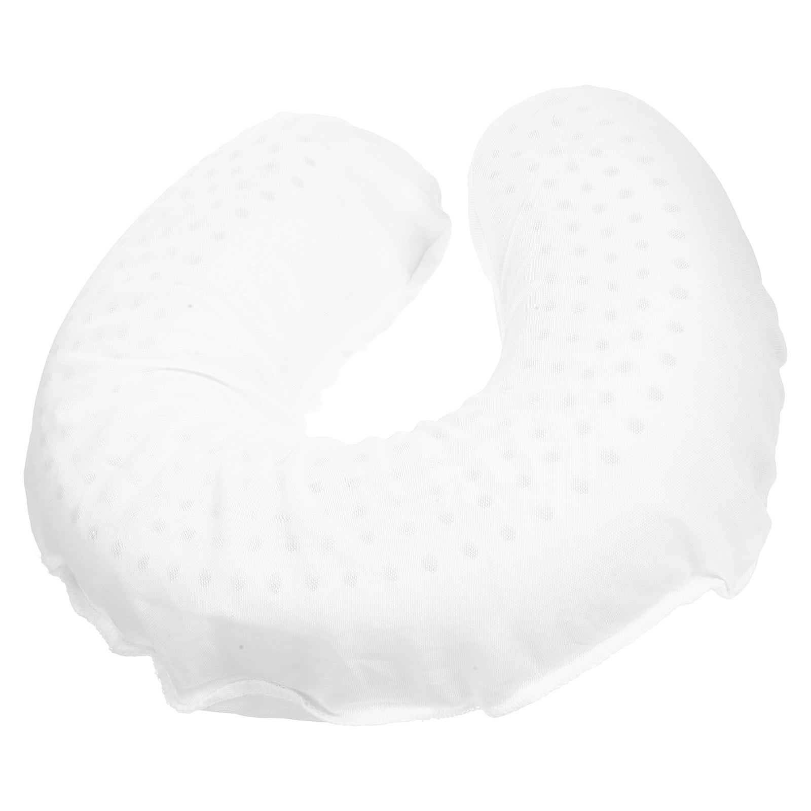 UNOMOR U Shaped Pillow Cervical Spine Neck Pillow White 1Pack 11.4X11.4X3.9In Natural Latex