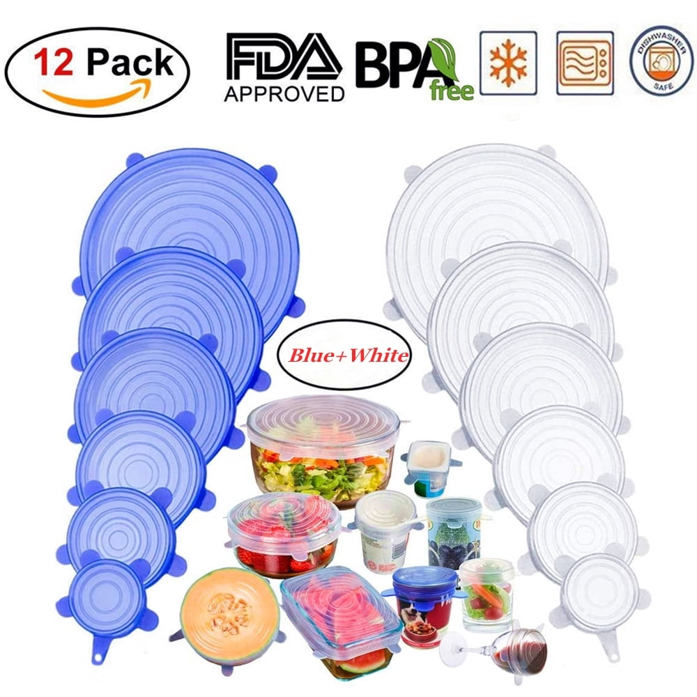 Silicone Stretch Lids, Insta Lids, Instalids, Reusable Silicone Lids