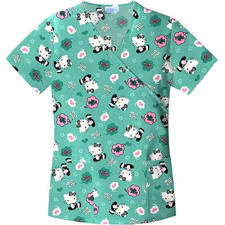 Hello Kitty Think Love Mock Wrap Top