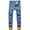 Light Blue, variant on QHFBli Mens Lined Jeans Straight Leg Stretch Winter Warm Denim Pants