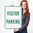 thumbnail image 2 of Visitor Parking Sign, 18x24 Reflective Aluminum EGP, 2 of 8