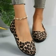 thumbnail image 3 of Fesfesfes Shoes Women Almond Toe Plus-size Leopard Print Shoes Casual Slip-on Flat Shoes 37(6), 3 of 8