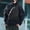 black, variant on 8L Men's Oxford Fabric Sling Bag, Waterproof Reflective Chest Bag with Magnetic Buckle, Large Capacity Casual Crossbody Backpack for Outdoor Cycling