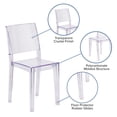 thumbnail image 2 of Chaise d'appoint empilable transparente de la série Phantom, 2 of 9