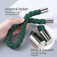 thumbnail image 5 of 4 Pack Strong Magnetic Curtain Tiebacks Modern Simple Style Drape Tie Backs Convenient Decorative Weave Rope Curtain Holdbacks for Thin or Thick Home & Office Window Draperies (Green), 5 of 5