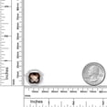 thumbnail image 3 of Gem Stone King 925 Sterling Silver Ring Smoky Quartz Moissanite (6.98 Cttw), 3 of 4