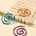 thumbnail image 3 of Cable Needle Shawl Pin, Convenient 3 Colors 9Pcs Multipurpose  Spiral Cable Knitting Needle  for Shawls, 3 of 7