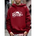 thumbnail image 3 of RAMADAN Print Boy's Spring Autumn Hoodie Long Sleeve Comfy Loose Casual Graphics Design Pullover Sweatshirt 5T-14Y, 3 of 8