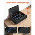 thumbnail image 3 of VEVOR Gun Safe, Heavy Duty Handgun Safe with Fingerprint/Password/Key, 3-Way Quick Access Firearm Case Box with Lighting for 2 Pistols & 2 Magazines, Pistol Gun Box for Nightstand Bedside Desk Car, 3 of 9