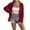Wine 1, variant on hotojiny Womens Lightweight Cardigan Summer Casual Plus Size Long Sleeve Tops Comfy Solid Color Full Zip Textured Cardigan