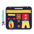 thumbnail image 1 of Busy Board Toy, Busy Board Dark Blue Felt Material Cultivation Ability Uniform Texture  For Kids, 1 of 8