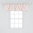 thumbnail image 2 of Ambesonne Floral Window Valance, Pastel Blossom Rose Flowers, 42" x 18", Pale Pink Multicolor, 2 of 3