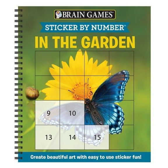 Brain Games - Sticker by Number: In the Garden Stickers (Spiral-Bound)
