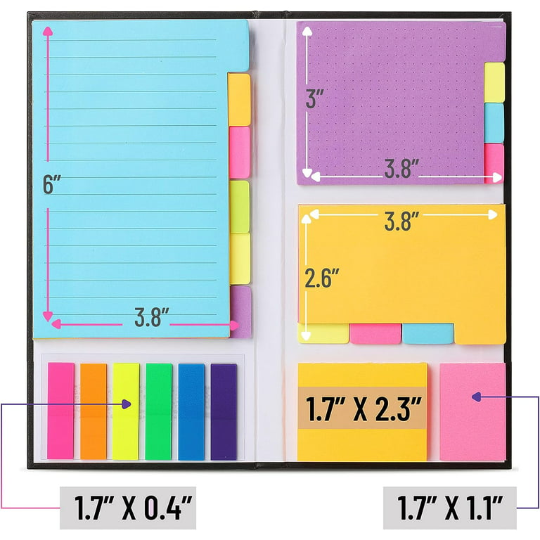 Sticky Notes Set, 410 Pack, School Supplies, Office Supplies, Planner  Sticky Note Dividers Tabs, Book Notes, Bible Sticky Notes - AliExpress