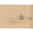 thumbnail image 2 of Jirō Takeuchi 24x18 Black Ornate Framed Double Matted Museum Art Print Titled: Hogajo, Eg.14 (1901), 2 of 5