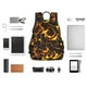 thumbnail image 4 of Disketp Orange Lightning Mochila Ligera e Impermeable, Mochila de Día Resistente para Viajes, Senderismo y Uso Diario para Hombre y Mujer, 4 of 7