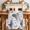 thumbnail image 1 of Table Runners 120 Inches Long Dress Scarves, Blue Grey Moon Night Farmhouse Coffee/Dining/Kitchen Table Decor Table Runner for Living Room, Starry White Evening 13x120 Inch, 1 of 5