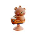 thumbnail image 4 of Salpicadero de coche, muñeca que sacude el resorte, accesorios de Interior de coche, figurita de Animal, juguete de adorno para salpicadero de coche, Oso Gloria estatuilla del tablero, 4 of 9