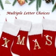 thumbnail image 4 of Personalized Monogram Christmas Stocking, 20 Inches Family Initial Xmas Stockings, Super Soft White Plush Cuff With Deluxe (v), 4 of 5