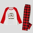thumbnail image 3 of Festive Leopard Snowman Family Pajamas – Red Plaid with Red Sleeves for Christmas Cheer, Full Sizes, 3 of 7