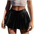 thumbnail image 1 of B91xZ Jupes Courtes pour Femmes Jupe Crayon Longue en Coton Extensible Modeste, Noir P, 1 of 5