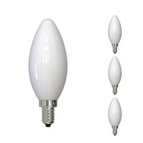 Bulbrite 862081 6W Dimmable B11 Shape 4000K Milky Filament Candelabra E12 Base LED Bulb - Pack of 4