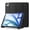 Black, variant on Vena For Apple iPad Air 13 Inch Case with Pencil Holder, iPad Air M4 M3 13 Inch Case, Trifold Stand, iPad Pro 12.9" Case (2022/2021/2020/2018), Black